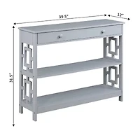 Convenience Concepts Town Square 1-Drawer Console Table