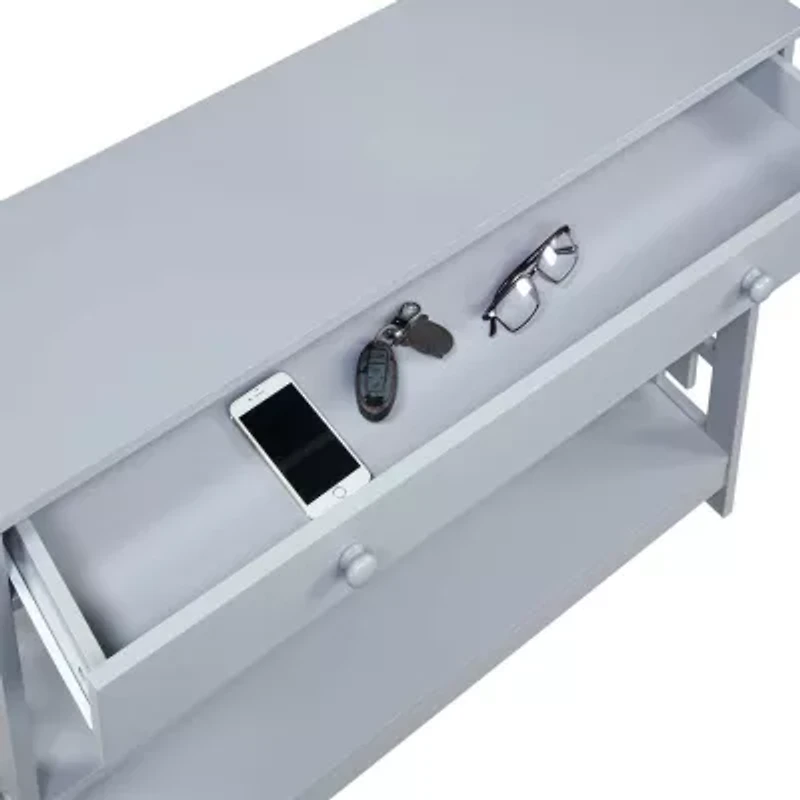 Convenience Concepts Town Square 1-Drawer Console Table