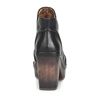 Korks Womens Robin Block Heel Booties