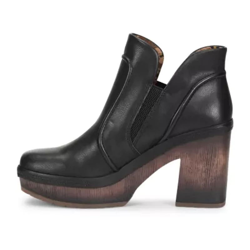 Korks Womens Robin Block Heel Booties