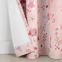 Under the Stars Kids Hayden Fairy Grommet Top Energy Saving 100% Blackout Single Curtain Panel