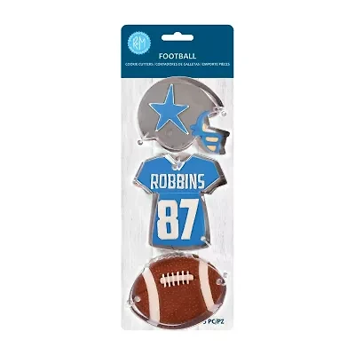 R&M International Llc Football 3-pc. Cookie Cutters