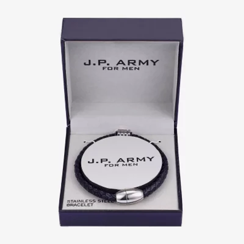 J.P. Army Men's Jewelry Stainless Steel 8 1/2 Inch Strand Bracelets