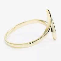 Silver Treasures Womens 14K Gold Over Band