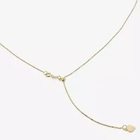 Womens 10K Gold 22 Inch Box Chain Necklace