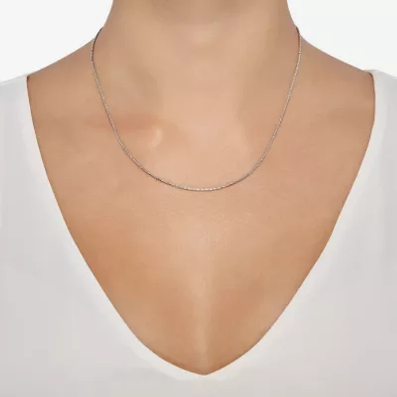 Made Italy Womens 14K Gold 18 Inch Fashion Chain Necklace