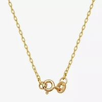 Sparkle Allure Womens White Diamond Accent Pure Silver Over Bronze 18 Inch Pendant Necklace