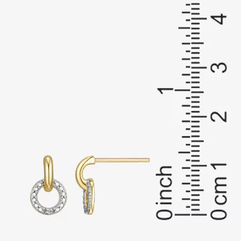 Sparkle Allure White Diamond Accent 11mm Round Stud Earrings