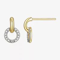 Sparkle Allure White Diamond Accent 11mm Round Stud Earrings