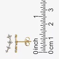 Sparkle Allure Crawler Womens White Diamond Accent Curved Ear Climbers