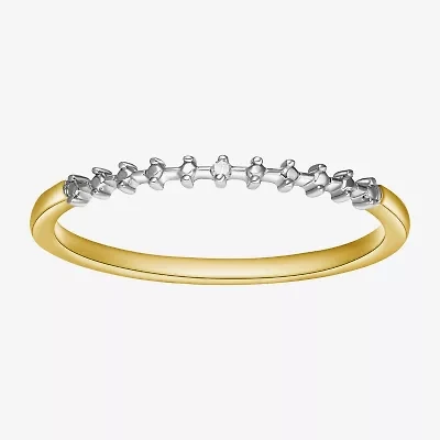 Sparkle Allure Womens White Diamond Accent Delicate Band