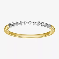 Sparkle Allure Womens White Diamond Accent Delicate Band