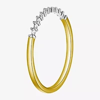 Sparkle Allure Womens White Diamond Accent Delicate Band