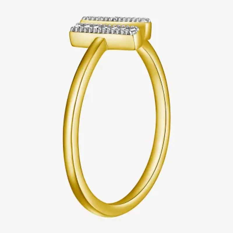 Sparkle Allure Womens White Diamond Accent Bar Bypass  Band