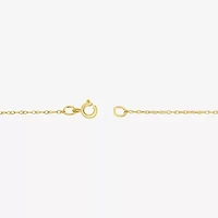 Womens 10K Gold Heart 18 Inch Pendant Necklace