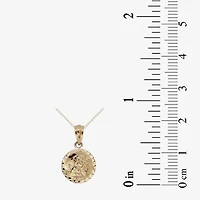 Girls 14K Gold Angel 15 Inch Pendant Necklace