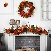 Nearly Natural 6ft Assort Faux Thanksgiving Indoor Garland