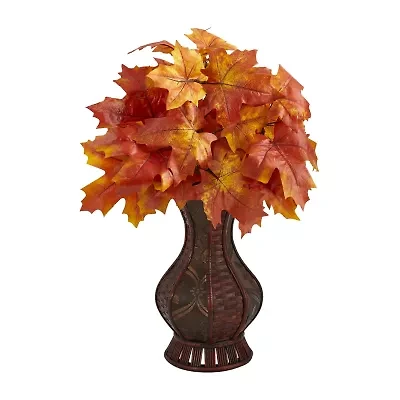 Nearly Natural 24" Autumn Maple Leaf Faux Artificial Plant