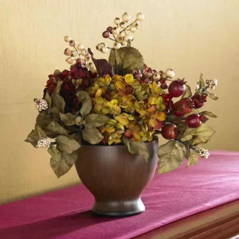 Nearly Natural Seasonal Floral Arrangement