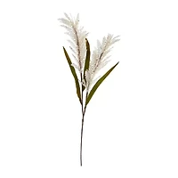 Nearly Natural "30"" Faux Sorghum Beige Stem Set" Artificial Flowers