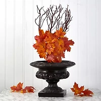 Nearly Natural Autumn Maple Leaf Faux Artificial Flowers