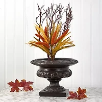 Nearly Natural Set Of 3 Sorghum Art Bush Artificial Flowers