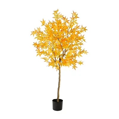 Nearly Natural 5ft Autumn Maple Fall Artificial Plant