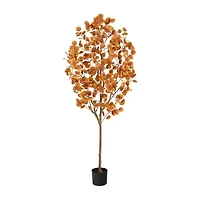 Nearly Natural 6ft Autumn Eucalyptus Artificial Plant