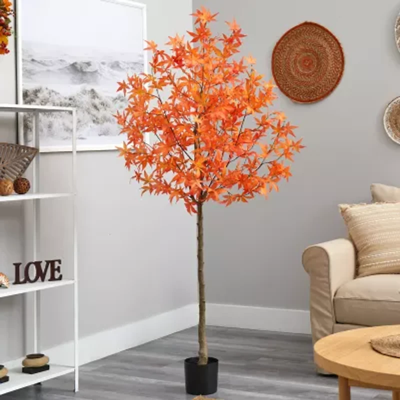 Nearly Natural 6ft Autumn Maple Artificial Plant