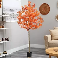 Nearly Natural 6ft Autumn Maple Artificial Plant