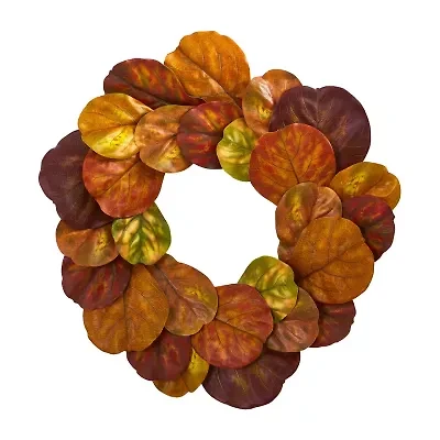 Nearly Natural "5"" Faux Fiddle Leaf" Wreath