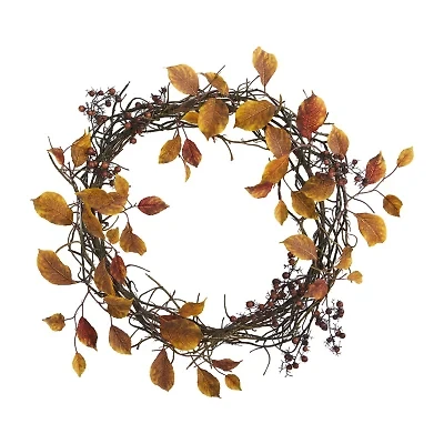 Nearly Natural Harvest Twig Wreath