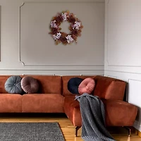 Nearly Natural 22" Fall Hydrangea & Rose Faux Wreath