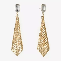Bijoux Bar Womens Glass Hypoallergenic Drop Earrings
