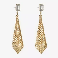 Bijoux Bar Womens Glass Hypoallergenic Drop Earrings