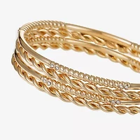Liz Claiborne Womens 4-pc. Glass Bracelet Set