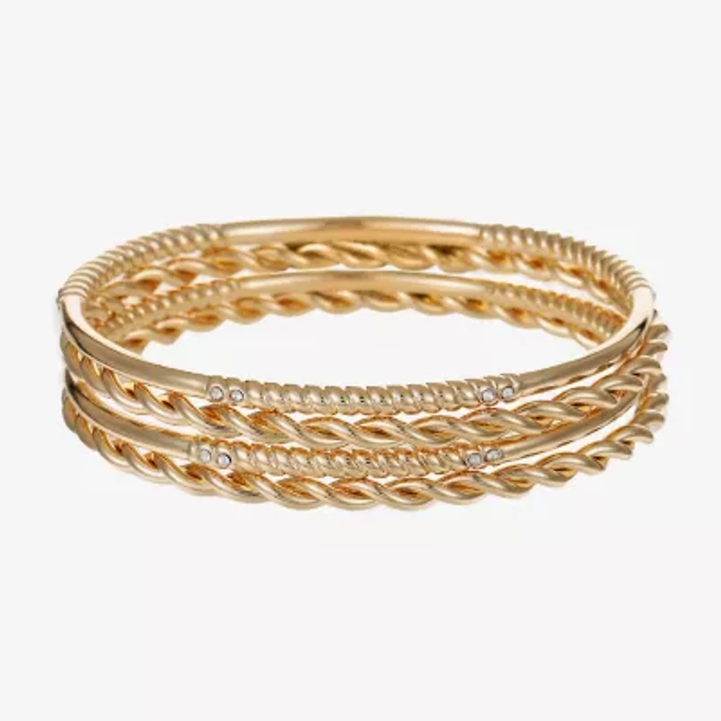 Liz Claiborne Womens 4-pc. Glass Bracelet Set