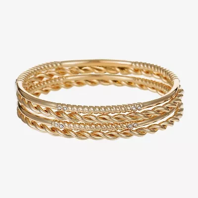 Liz Claiborne Womens 4-pc. Glass Bracelet Set