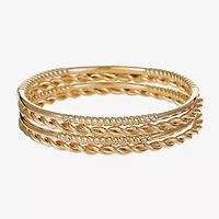 Liz Claiborne Womens 4-pc. Glass Bracelet Set