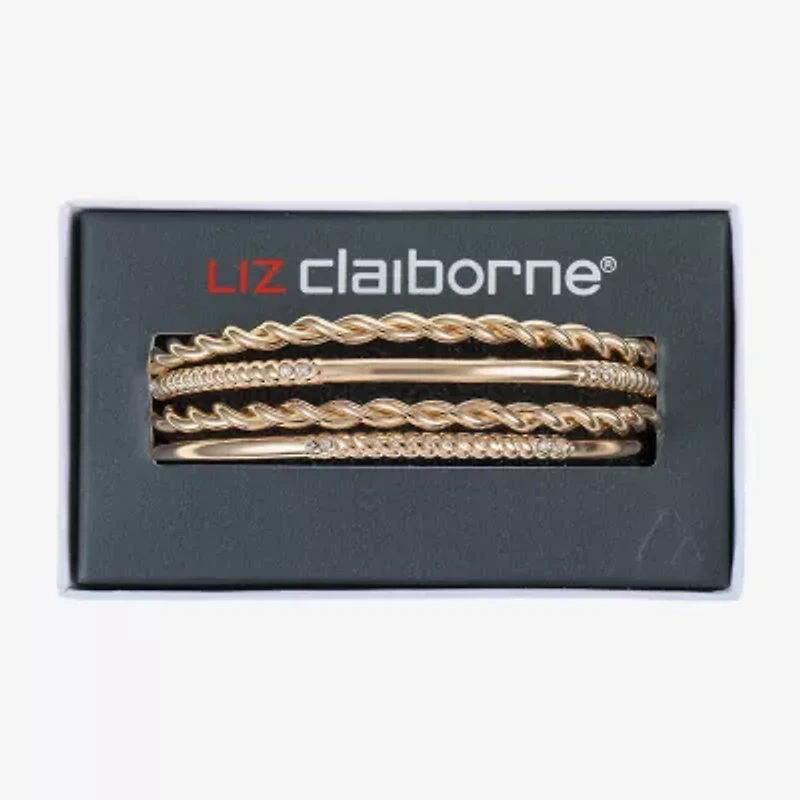 Liz Claiborne Womens 4-pc. Glass Bracelet Set