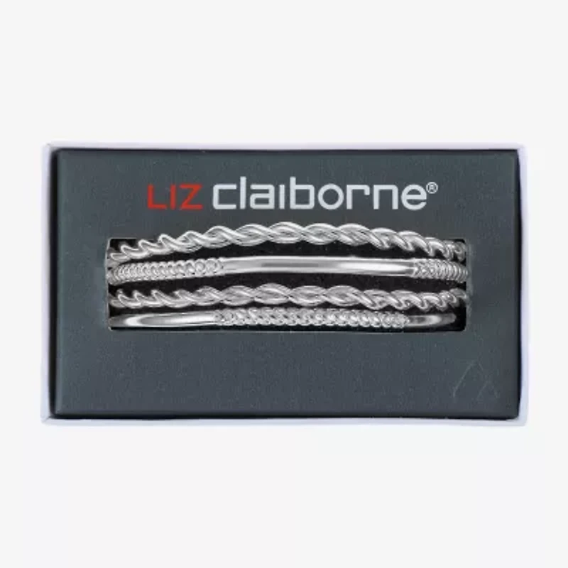 Liz Claiborne Womens 4-pc. Glass Bracelet Set