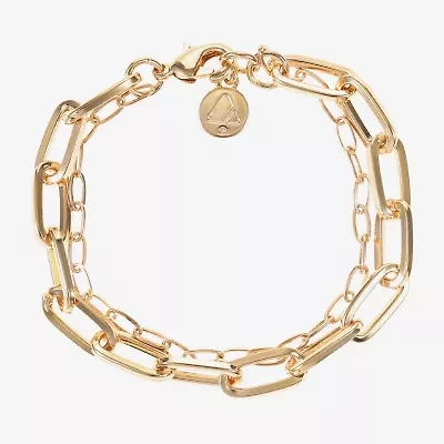 Liz Claiborne Layered Womens Solid Link Bracelet