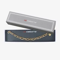 Liz Claiborne Layered Womens Solid Link Bracelet