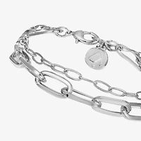 Liz Claiborne Layered Womens Solid Link Bracelet