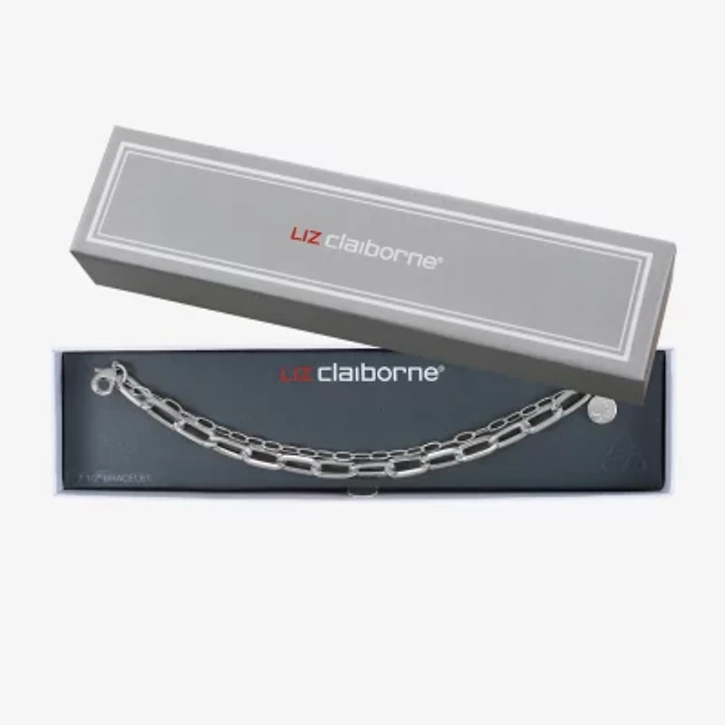 Liz Claiborne Layered Womens Solid Link Bracelet