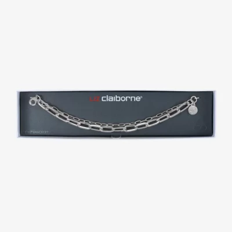 Liz Claiborne Layered Womens Solid Link Bracelet