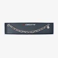 Liz Claiborne Layered Womens Solid Link Bracelet