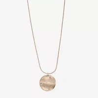 Liz Claiborne Womens Glass 17 Inch Pendant Necklace