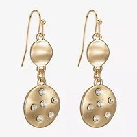 Liz Claiborne Womens Glass Drop Earrings