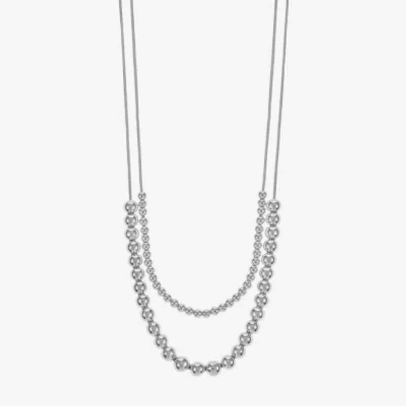 Liz Claiborne Layered Womens 17 Inch Collar Necklace
